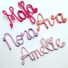 Personalized Lettering Made Of Wire And
