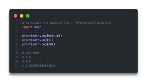 Python Natural Log Calculate Ln In