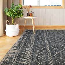 grey berber rug traditional abstract