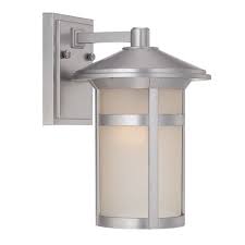Shop Phoenix 1 Light Brushed Silver Outdoor Wall Mount Overstock 18007455