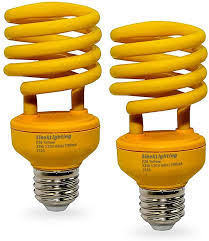 Sleeklighting 23 Watt T2 Yellow Bug Light Spiral Cfl Light Bulb 120v E26 Medium Base Energy Saver Pack Of 2 Walmart Com Walmart Com