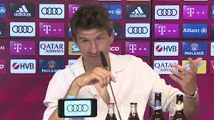 Thomas muller's delivery to the back post was centred by serge gnabry with a brilliant first touch and goalkeeper florian kastenmeier got down to his left to turn a volley from muller behind, but he. Muller Saying Lewangoalski But Everyone Laughs Youtube