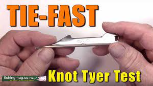 tie fast knot tyer test video tackle