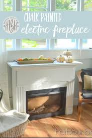 Painted Electric Fireplace Harbour