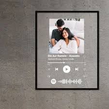acrylic spotify photo frame for gift