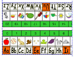 Kindergarten Abc Table Chart With Numbers