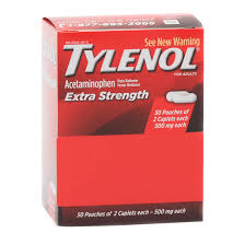 Tylenol Extra Strength Packets 50x2 Mfasco Health Safety