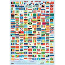 Flags Of The World Chart Poster