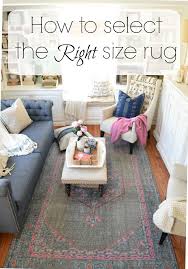how to pick the right size rug