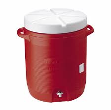 rubbermaid 10 gallon beverage cooler in