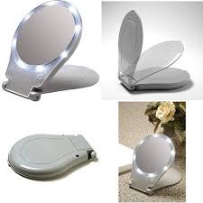 Floxite Led Lighted Travel And Home 10x Magnifying Mirror