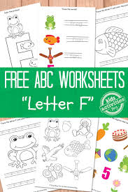 free letter f worksheets for pre