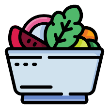 Salad, bowl, food, vegetables Icon in Food - Filled line