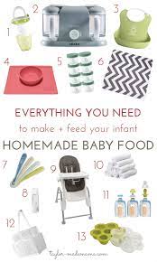 feeding your infant homemade baby food