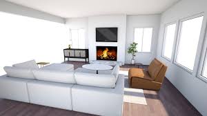 the new transitional living room design
