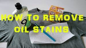 remove oil stains from your clothes