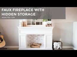Faux Fireplace With Storage