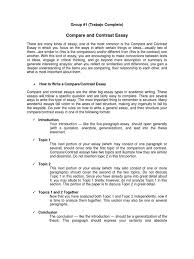 introduction to academic writing comparison and contrast essays compare and contrast essay group 1 essays