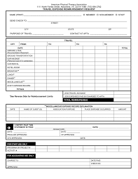 Free Business Travel Expense Report Template And Expenses Format In
