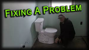 leveling a toilet on a concrete floor