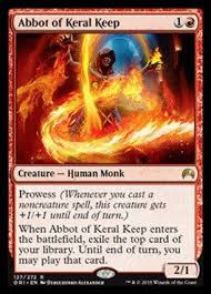(learn how decklists from mtg arena are selected here.) mtg arena. Abbot Of Keral Keep 2 1 Red Prowess Play Top Card Of Lib Magic The Gathering Magic The Gathering Cards The Gathering