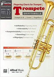 Amazon Com Grifftabelle Für Trompete Fingering Charts For