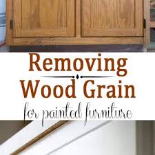Filling Wood Grain Before Painting Oak