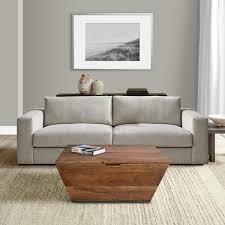 Brown Square Wood Coffee Table
