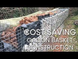 Retaining Wall With Gabion Baskets