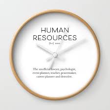 Human Resources Definition Wall Clock