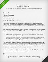 Cover Letter Example Executive Assistant Elegant Cover