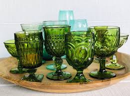 Vintage Glassware Colored Glassware