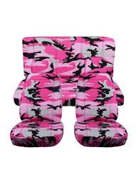 Camouflage Car Seat Covers W 2 Front