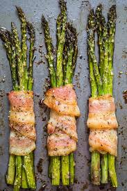 bacon wrapped asparagus food with feeling