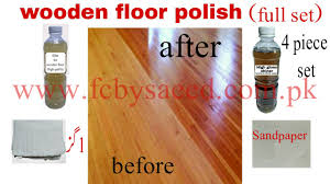 wooden floor polish set