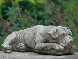 Boxer Dog Statue Reconstituted Stone
