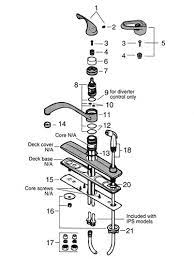 single handle kitchen faucet repair parts