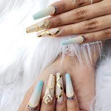 swarovski crystals nails inspired by