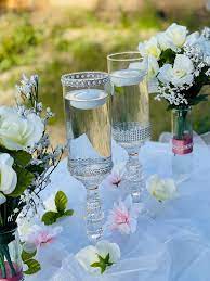 Wedding Glass Centerpieces With