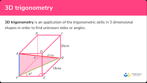 3d Trigonometry Gcse Maths Steps