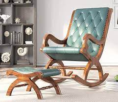 seat teak wood rocking chair