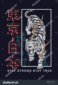 Japanese Tiger Illustration Tshirt ...