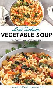 low sodium vegetable soup recipe low