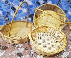 cane basket fruit gift multipurpose use