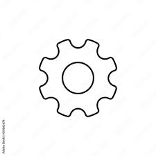 linear settings icon isolated on a