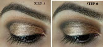bronze and golden eye makeup tutorial