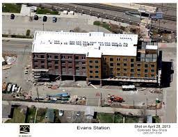 evans station lofts construction at