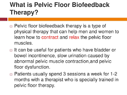 biofeedback therapy in pelvic floor