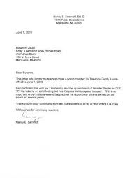 board resignation letter sles