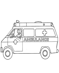 Ambulance coloring pages allow kids to colour different ambulance pages for fun and learning, it also helps in enhancing their knowledge about ambulance. Ambulance With Driver Coloring Page To Print And Download